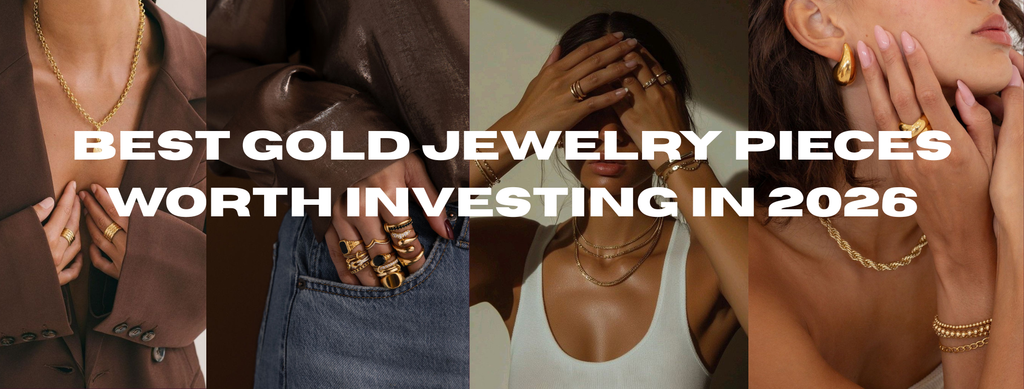 Timeless gold jewelry pieces crafted in high purity gold, symbolizing elegance, durability, and long-term investment value.