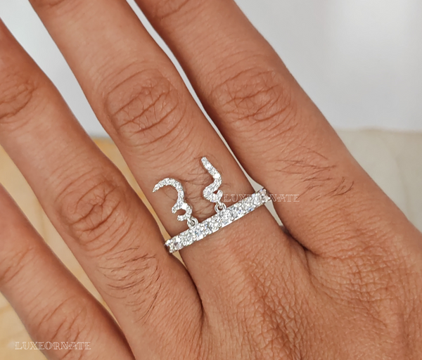 dazzling Dangle Lab Diamond Eternity Band