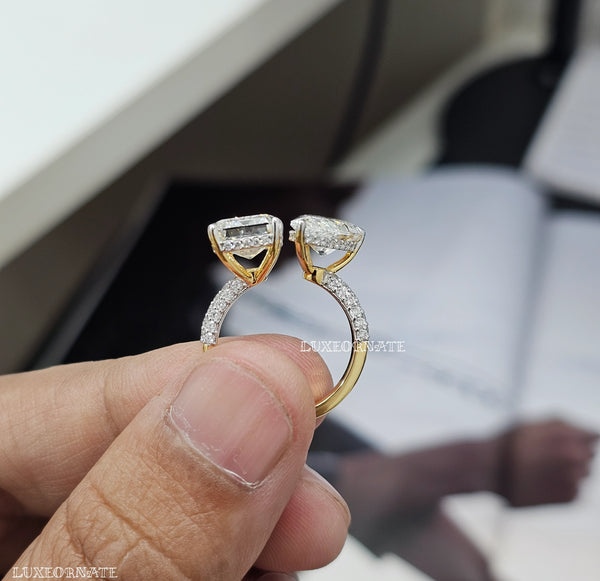 Toi et Moi Lab Grown Diamond Ring / Engagement ring