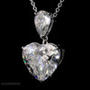 Heart Shape Lab Diamond Pendant Necklace