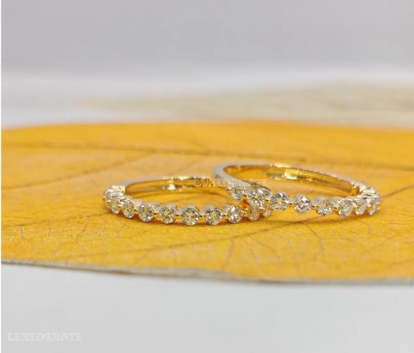 Classic Diamond Half Eternity Band Ring