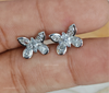 Marquise & Pear Diamond Butterfly Stud Earrings