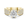 Bridal Set Round Diamond Solitaire Ring