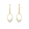 Aurora Fancy Shape Diamond Hoop Drop Earrings