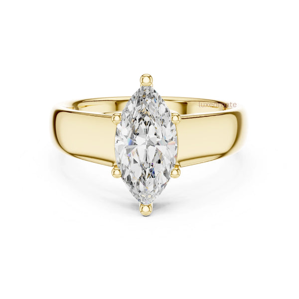 2.00 carat marquise solitaire diamond ring