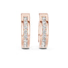 Diamond Huggie Hoop Earrings