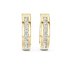 Diamond Huggie Hoop Earrings