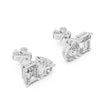 Two stone diamond stud earrings symbolic toi et moi design for women