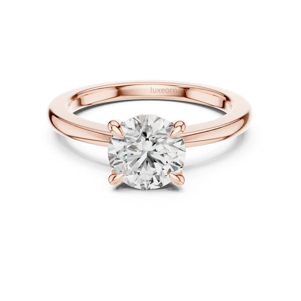 Gold solitaire diamond ring designed for everyday elegance and special occasions