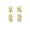 Heartline Diamond Hoop Earrings