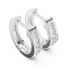 Diamond Huggie Hoop Earrings