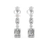 Modern fancy shape diamond earrings luxury fine jewelry