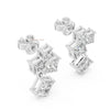Wedding lab grown diamond drop earrings elegant design