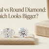 oval vs round diamond size comparison visual chart