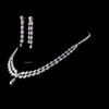 High jewelry pear shape diamond necklace elegant teardrop design wedding statement set