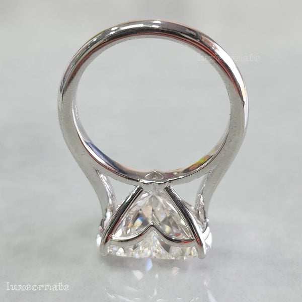 Heart Cut Diamond Solitaire Ring
