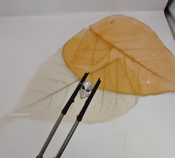 Long Hexagon Lab Grown Diamond: Loose Stone, IGI Certified, E VS1