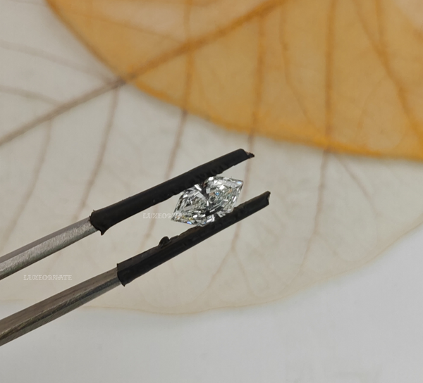 Long Hexagon Lab Grown Diamond: Loose Stone, IGI Certified, E VS1