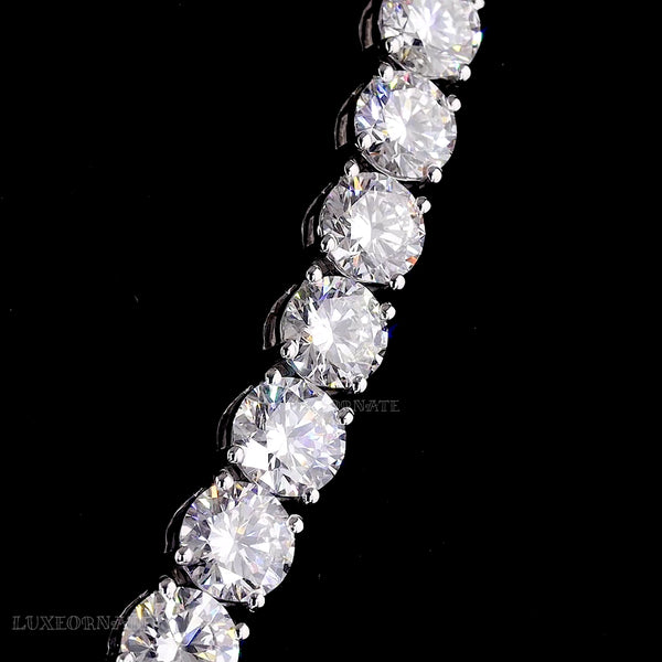 Classic Round Cut Lab Grown Diamond Fancy Necklace