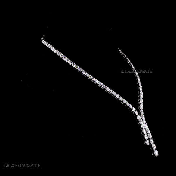 Classic Round Cut Lab Grown Diamond Fancy Necklace