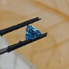 Fancy blue trillion shapediamond for luxury jewelry