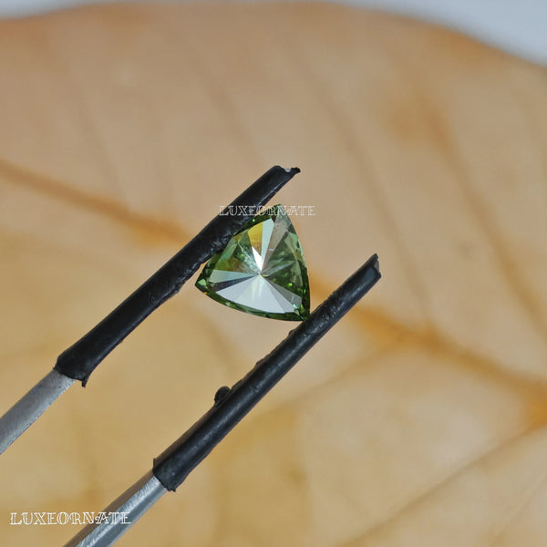 Trillion Cut Green Lab Grown Diamond