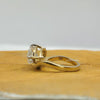 Luxury pear cut diamond solitaire ring modern gold engagement ring