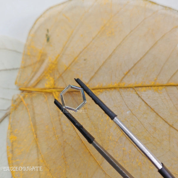 Rose Cut Hexagon Diamond