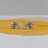 Pear cut solitaire diamond stud earrings in white gold, Teardrop earring, earrings for daily wear