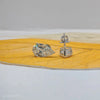 Pear cut solitaire diamond stud earrings in white gold, Teardrop earring, earrings for daily wear