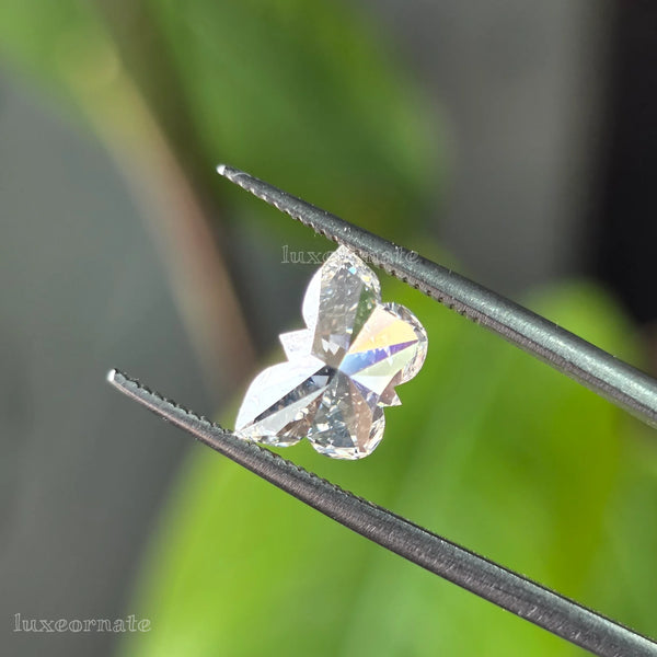 butterfly cut diamond fancy shape, unique diamond for jewellery, luxury custom jewellery diamond
