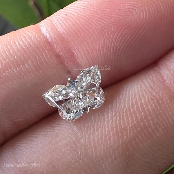 butterfly cut diamond fancy shape, unique diamond for jewellery, luxury custom jewellery diamond