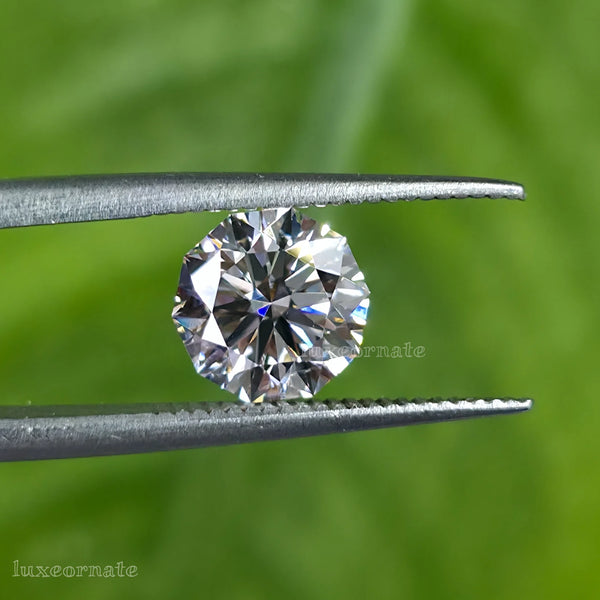 Unique decagon cut diamond modern luxury fine jewelry