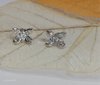 Marquise & Pear Diamond Butterfly Stud Earrings