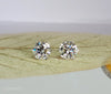 Classic Round Brilliant Diamond Stud Earrings