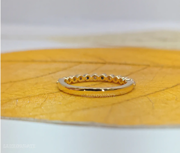 Classic Diamond Half Eternity Band Ring