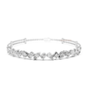 Bridal multi shape diamond tennis bracelet in 14k gold elegant wrist occasion jewelry