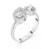 white gold toi et moi wedding ring two diamond style ring with lab grown diamonds