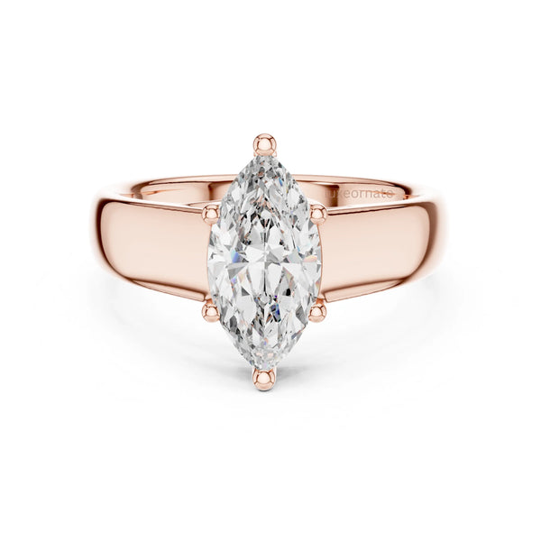 2.00 carat marquise solitaire diamond ring
