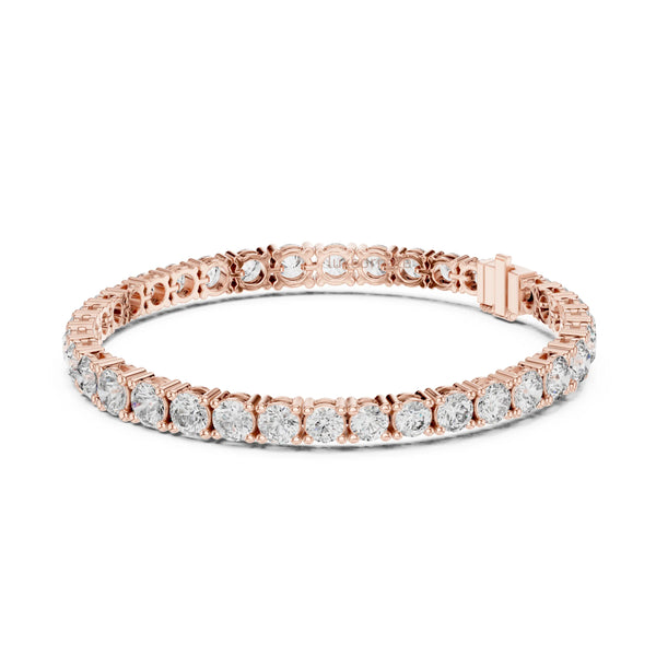 Luxe Brilliance Round Diamond Tennis Bracelet