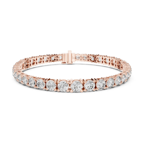 Luxe Brilliance Round Diamond Tennis Bracelet