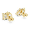 pear and emerald cut diamond stud earrings modern luxury fine jewelry