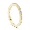 Stackable diamond band ring designed for modern minimalist jewelry lovers