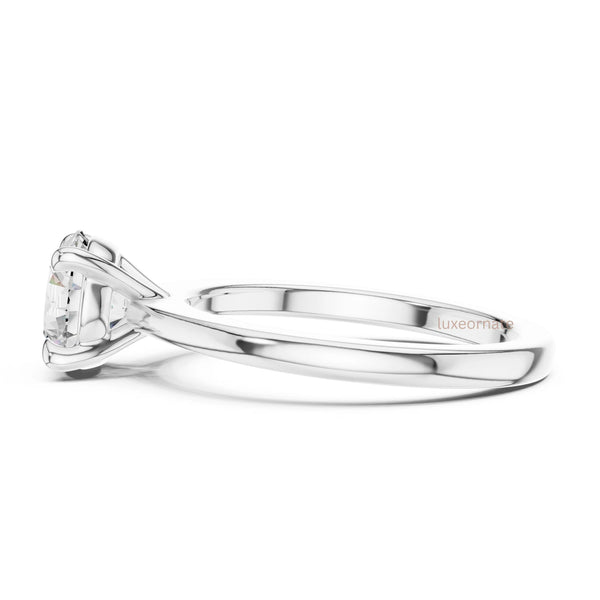 Luxury classic diamond ring symbolizing love commitment and forever moments