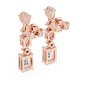 High sparkle fancy shape diamond earrings fine jewelry design