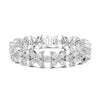 Luxury floral cluster diamond bracelet for women wedding wear jewelry