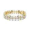 floral diamond bracelet yellow gold party wear and wedding jewelry for women
