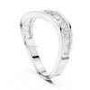 Curved Band Baguette Lab Grown Diamond Ring