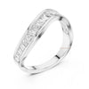 Curved Band Baguette Lab Grown Diamond Ring