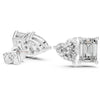 Designer lab grown diamond stud earrings for women party and wedding wear